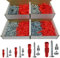 TOX TRI Sortiment !!!500 TEILIG!!! 5 6 8 10mm DÜBEL + SCHRAUBEN +BITS