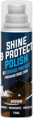 Shine & Protect Polish - Colour Restorer For Sneakers, Canvas & Leather shoes (Brown, Pack of 1)