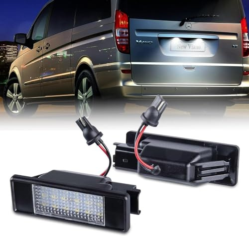 OZ-LAMPE LED Luz de matrícula para Merce-ds Benz W639 Viano Vito Bus Sprinter W906, Luz de la Placa del Auto para 2 Piezas Canbus