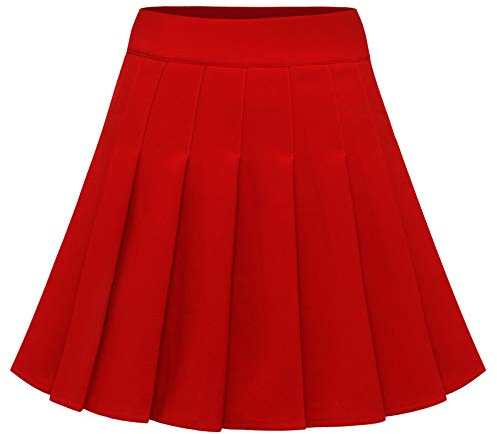 Dressystar Kvinnors baskjol stretchig skater cheerleader veckad minikjol