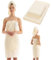 pamuq Handtuch-Set, 100% Baumwolle, beige, 2-teilig, 50x100 cm, 100x150 cm - Handtücher Set Badetücher Badetuch Badehandtuch Duschtücher Duschhandtuch Bath Towel