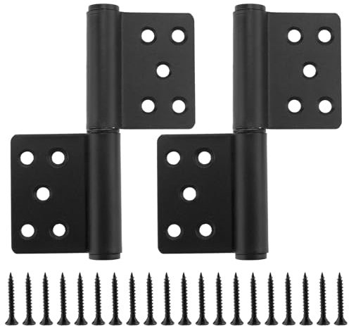 ZOENHOU 2 Stück Edelstahl Türscharnier, 132 x 58mm Flaggenscharniere Edelstahl, Gleitgelenk Scharnier, Klappbar Abnehmbar, für Schränke Gartentor, mit 20 Schrauben, Tragkraft bis 80 kg