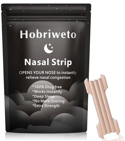 Nasenpflaster Schnarchen 30 Stück - Nasenstreifen zur Sofortigen Linderung von Verstopfter Nase, Allergien, Rückstandlos Entfernbares Nasenstrips für Einfacheres Atmen beim Schlafen, Sport