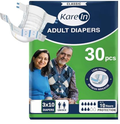 Inkontinenz Slip für Erwachsene - 30 x Saugfähige Windelhosen für Männer und Frauen - Diskreter Auslaufschutz und Elastischen Bündchen - Gr. L (89-120 cm)