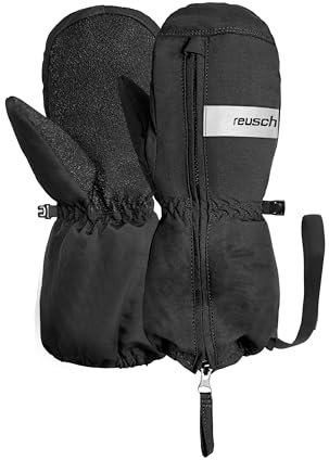 Reusch Moritz Mitten warme, Winddichte und atmungsaktive Winterhandschuhe Fäustlinge Kinder Babys Kleinkinder Mädchen Jungen mit praktischem Reißverschluss