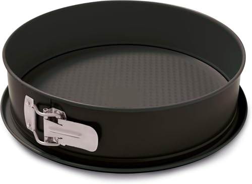 FORMEGOLOSE™, Tortiera apribile 1 fondo Ø 24 cm, Fondo Salvagoccia, Acciaio con rivestimento antiaderente, Nero