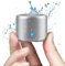 EWA A106 Pro IP67 Waterproof Bluetooth Wireless Mini Speaker with Travel Case Packed, 12-Hour Playtime, Small But Loud, Portable for Car Bike Outdoors Shower(Silver)