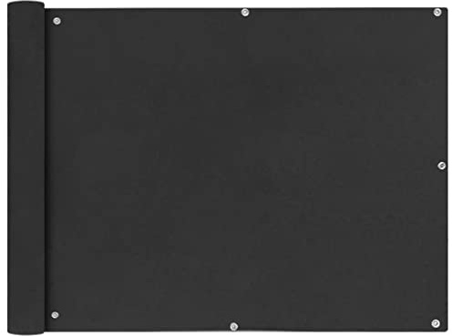 HOMIUSE 90x600 cm Balkon Sichtschutz Garten Sichtschutz Terrasse Balkon Regenschutz Privacy Balkonverkleidung Windschutz Balkon Balcony Privacy Screen Anthrazit