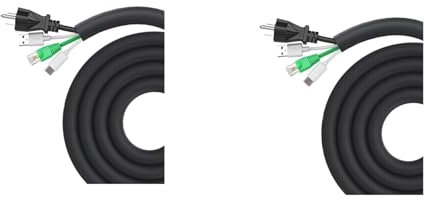 Goorvoucs 2X Dog and Cat Cord Protector 10ft,Cable Sleeve for Easy Cord Management, Protects Cables from Pets Chewing 1/2inch