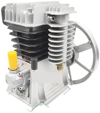 Compresor de aire Cabezal de bomba de doble cilindro 65, cabezal de bomba de doble cilindro tipo pistón de 2,2 KW 1300 rpm Estructura de cabezal de varilla de 1 etapa 11 para profesionales y aficionad