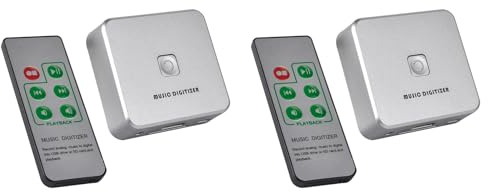 Stineng 2 grabadores de música digitalizador de audio para convertir música analógica en un MP3 compatible con unidad USB o tarjeta SD