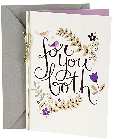 Hallmark Anniversary Greeting Card for a Couple (Birds and Flowers)