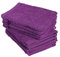 10er Pack Waschhandschuhe, Waschlappen Größe 15x21 cm in Lila 100% Baumwolle