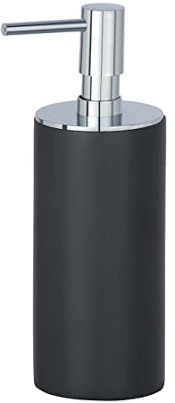 WENKO Seifenspender Ida Anthrazit, Grau, 17.5 x 7.5 x 6 cm