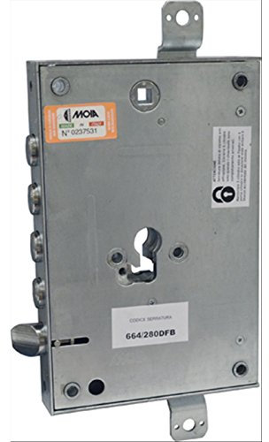 Serratura per porta blindata, profilo cilindro europeo 664/280DFB - Adattabile ATRA - DIERRE