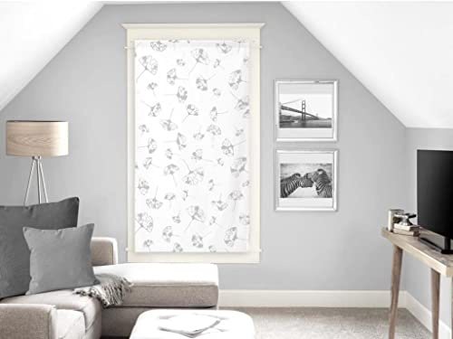 Soleil d'ocre Visillo para Ventana Kyoto, Blanco, 60 x 160 cm