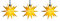 3D LED Sternenkette 3 Sterne 12 cm Batterie Weihnachtsstern mit Fernbedienung + Timer Lichterkette Außenstern wetterfest für innen und außen von Dekowelt (gelb)