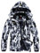 YSENTO Damen Winterjacke Wasserdicht Skijacke Outdoor Softshelljacke Warm Fleecejacke Funktionsjacke mit Abnehmbarer Kapuze(Tarnung,M)