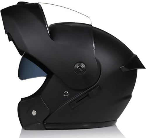 Casque Moto Modulable Flip Up Homme VTT Casque Quad ECE Homologué Casque Scooter Femme Adulte Double Visière Casques intégraux pour Moto Casque Scooter Homme Homme Femme S~XL
