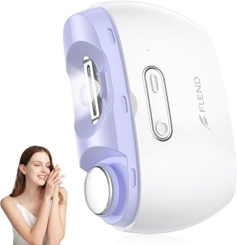 Elektrischer Nagelknipser, Nageltrimmer Nagelpolierer 2 in 1, Automatischer Elektrische Nagelknipserr 2 Geschwindigkeiten, Fingernagelknipser, Nagelfeile mit Licht, ManiküreSet Nagelknipser für Babys