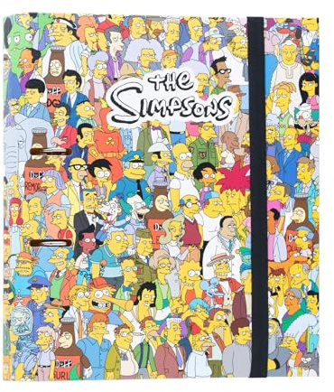 Grupo Erik Archivador 2 anillas Simpsons - Carpeta anillas A4 escolar con Tapa Dura y banda elástica | Material escolar y papeleria Vuelta al Cole