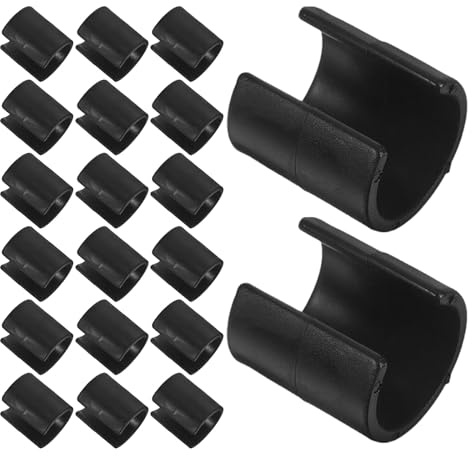 Gatuida 25 Clips para Postes de Bandera de Fútbol ABS Conectores para Banderas de Esquina Accesorios de Entrenamiento Fútbol Equipo para Marcadores 25 Piezas para Uso en Campo