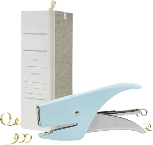 5 Raccoglitore Documenti + CUCITRICE COMPRESA, Cartelle Archivio Con Legacci - Dorso 20 cm – Cartelline Portadocumenti Pratiche A4, Resistenti e Capienti per Ufficio, Studio, Scuola e Casa