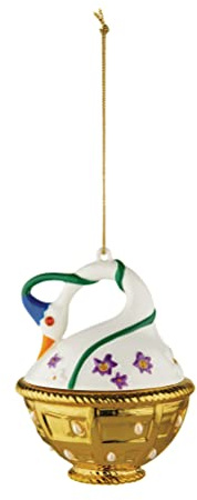 Alessi MJ16 10 Cigno di Primavera Dekokugel, Porzellan