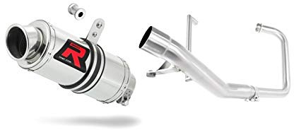DOMINATOR Impianto di scarico Collettori Marmitta Silenziatore GP1 compatibile con YBR 125 2009-2018