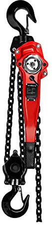 Steinberg Systems Palan À Levier Manuel Chaine Cliquet SBS-FZ 6000/5M (Capacité de Charge 6000 kg, 5 mètres, Chaînes G80, Acier)