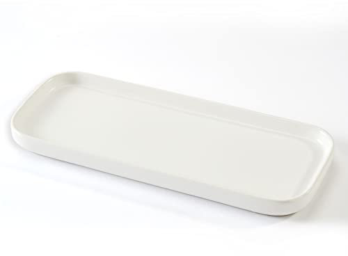 CosyCorner Ceramic Bathroom Tray, White, 9.8in x 3.9in x 0.7in