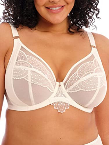 Elomi Women's Priya Underwire Plunge Bra, Vanilla, 34HH US
