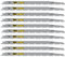 10 x SabreCut SCRS1531LLP_2 300mm 5 TPI S1531LL Very Fast Wood Cutting Pruning Reciprocating Sabre Saw Blades