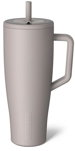 BrüMate Era 1.2L Tumbler with Straw and Lid | 40oz Metal Water Bottle with Handle | 100% Leakproof | Insulated Cup | Stainless Steel Travel Gym Mug | Keeps Drinks Ice-Cold All Day (Mocha)