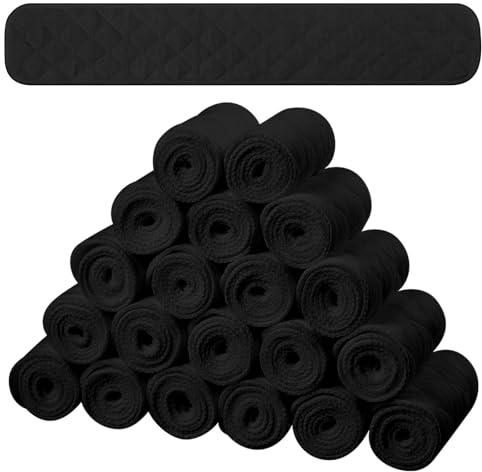 Toulite 20 Pcs Bra Liners for Sweat Absorb, Black, M Size