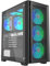 HCS HellCracks features preinstalled 12cm ARGB fans, 5V 3-pin ARGB & PWM fan hub, ATX, Micro ATX, ITX tempered glass gaming case (HCS403)