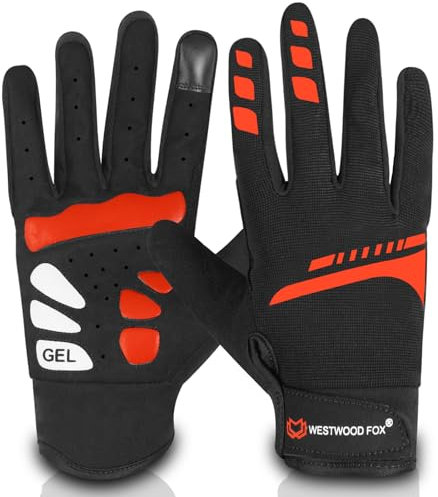 WESTWOOD FOX Gants de Cyclisme Antidérapants et Écran Tactile Respirants pour VTT, Route, Moto, Sports, Randonnée, Escalade, Course et Protection Hiver pour Hommes et Femmes
