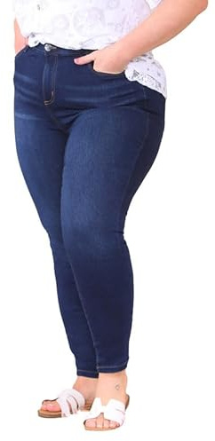 UC Ex High Street Brand Stretchy Jeans for Women UK 14-24, Plus Size Skinny Jeans Women Mid Rise Denim Ladies Jeans