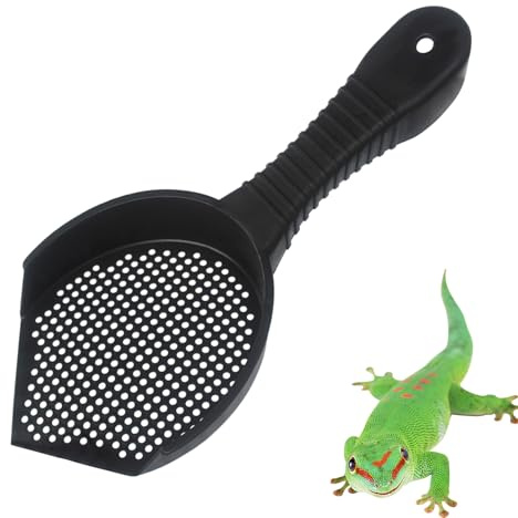 Litter Box Scooper - Litter Box Scoop, Ergonomic Litter Scoopers for Cat | Portable Efficient Cleaning Reptile Terrarium Bedding Substrate for Turtle, Frog, Hedgehog, Lizard, Snakes