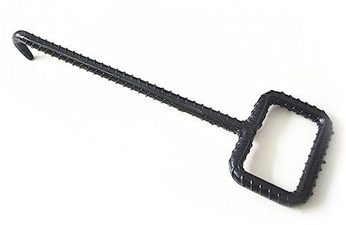 Gancho de elevación de tapa de alcantarilla Herramienta for levantar tapas de alcantarilla, ganchos de drenaje de acero roscados resistentes for extracción, llave for cubiertas de tormenta de 42/79 cm