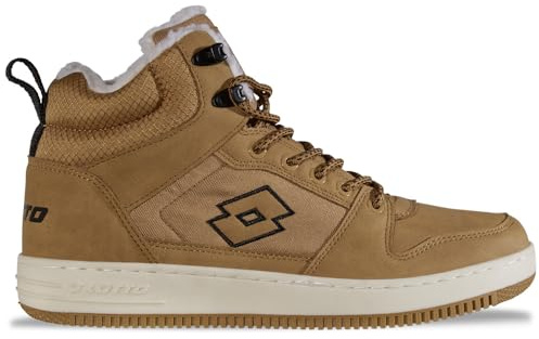 LOTTO PREHNA Fur - Sneaker Unisex, Taglia 44 EU, Colore: Nero, Wheat Black, 44 EU