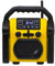 Adler AD 1911 – Baustellenradio mit Bluetooth V 5.1, Dual Power (Batterie & Netz), IPX54 Staub-/Wasserschutz, AUX & Kopfhöreranschluss, Robustes Design, 10W, Gelb/Schwarz