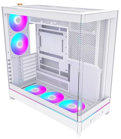 Montech HS02 PRO PC-Geh?use, Midi-Tower, ATX, Tempered Glass, ARGB - wei? (HS02 PRO (W))