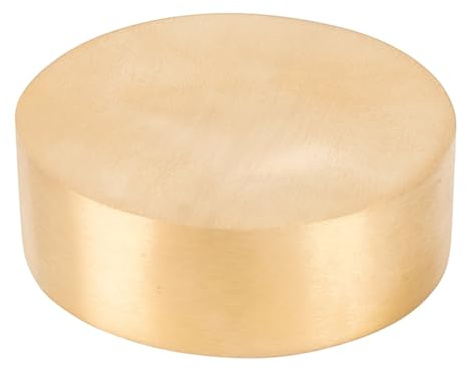craspire Chinesische Kalligraphie Briefbeschwerer Aus Massivem Metall Dekorativer Block Aus Messing Hält Papier Flacher Runder Block von 4cm Zum Malen Schreiben Zeichnen Basteln Mini Statuen