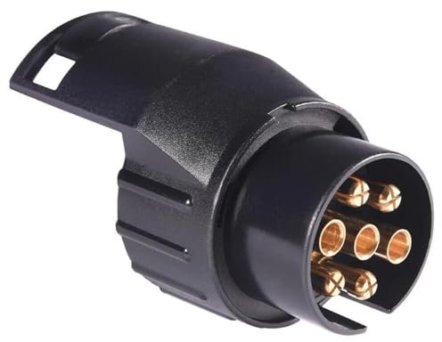 Shinekoo Adaptateur de remorquage 7 broches vers 13 broches, convertisseur de prise pour remorque et caravane