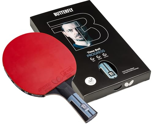 Butterfly Timo Boll Progress Table Tennis Bat – NEW Medium-Fast 5-Ply Blade | High Control & Spin Ping Pong Bat | Perfect for Training | Ambitious Beginners & Developing Players