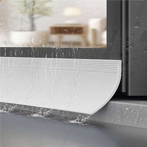 anti-pluie pour portes et fenêtres Bande D'étanchéité Blanche De 1 M Pour Joint De Seuil, Déflecteurs De Pluie Pour Fenêtres Avec Dos Adhésif, Protection Anti-goutte(1 pc,Width 90mm)