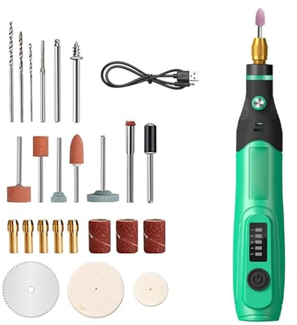 Elektrisk Borrslipmaskin Gravör Pennaslip Mini 5 Växeljustering Elverktyg Slipmaskin Polerare For DIY-modell Power Enkel att använda(27Pcs)