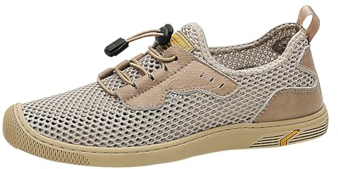 Chaussures d'été légères pour homme, chaussures de sport pour homme, chaussures de course à pied large, creuses, respirantes, chaussures pieds nus, antidérapantes, grandes tailles, chaussures basses
