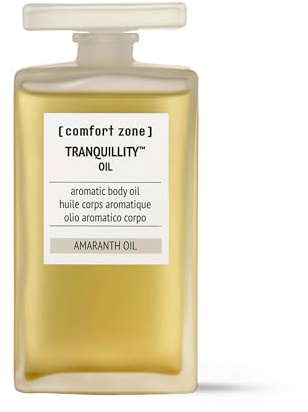 Comfort Zone Tranquillity Bath and Body Oil - 200ml Bottle - Aromatic - for Bath and Body - with Amaranth Oil and Essential Oils - Suitable for Vegans - Natural Ingredients